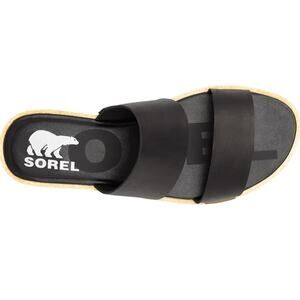 Sorel Black Ella II Slide Everyday Sandals Size 7